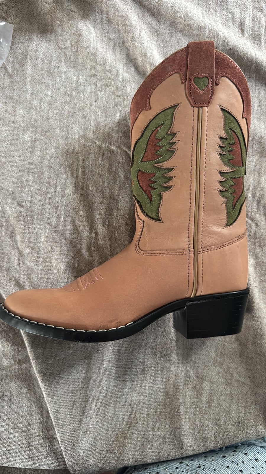 Leren cowboy laarzen meisjes, Kinderen en Baby's, Meisje, Nieuw, Ophalen of Verzenden, Laarzen