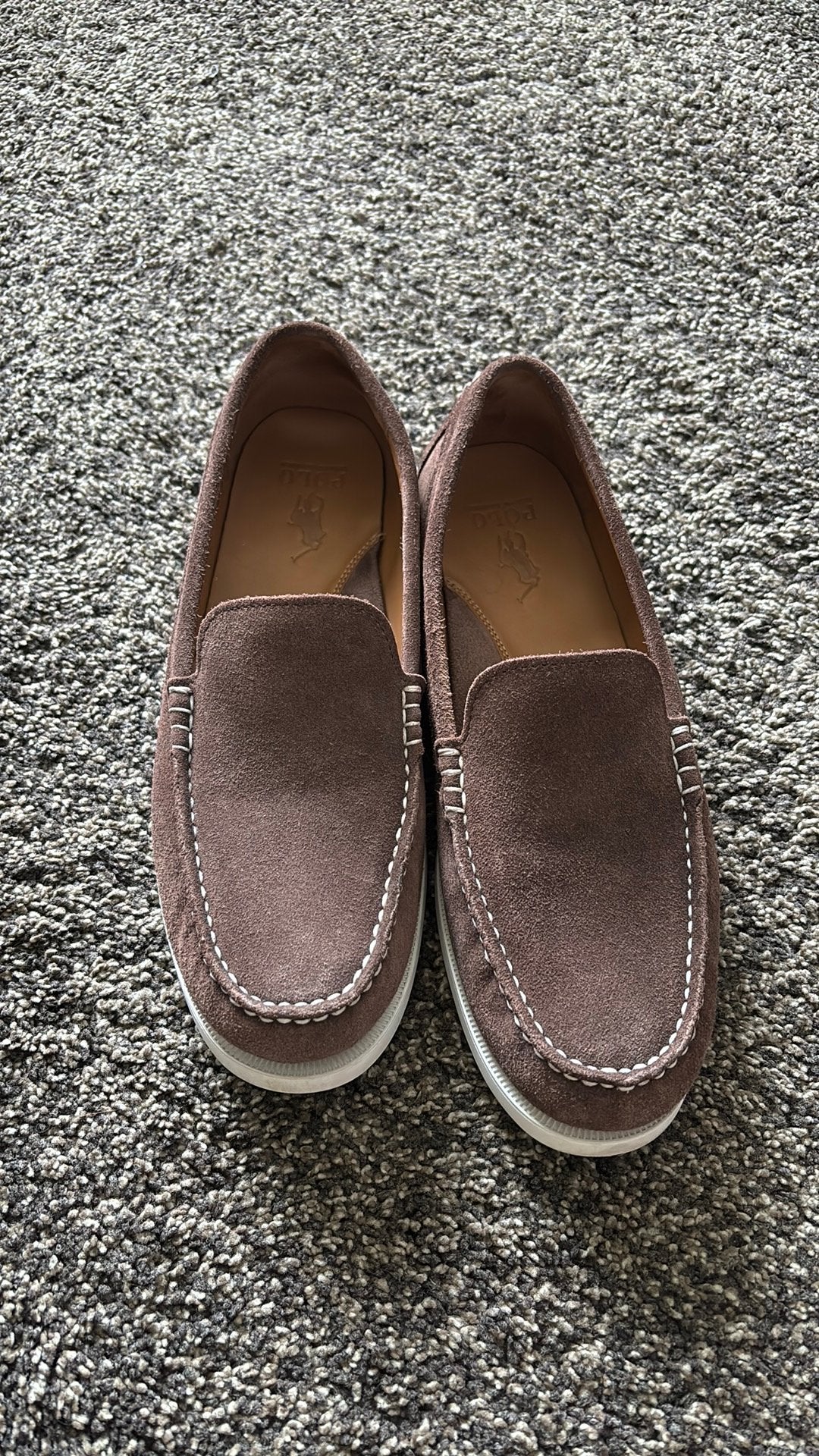 Ralph lauren suede loafers 45, Loafers, Bruin, Ophalen of Verzenden, Zo goed als nieuw