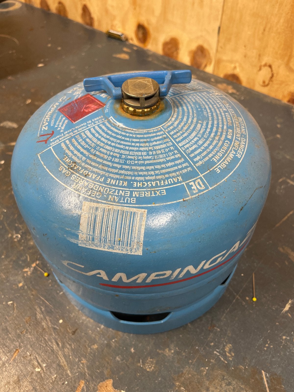 Lege Campingaz gasfles 1,8 kg, Ophalen, Gebruikt