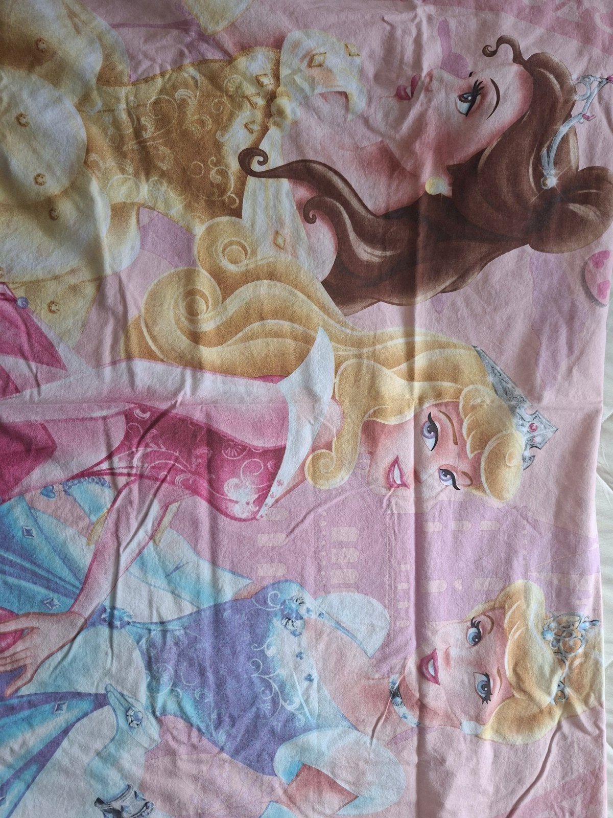 Dekbedovertrek Disney Prinsessen - Roze met stippen, Gebruikt, Overige merken, Meisje, Dekbedovertrek