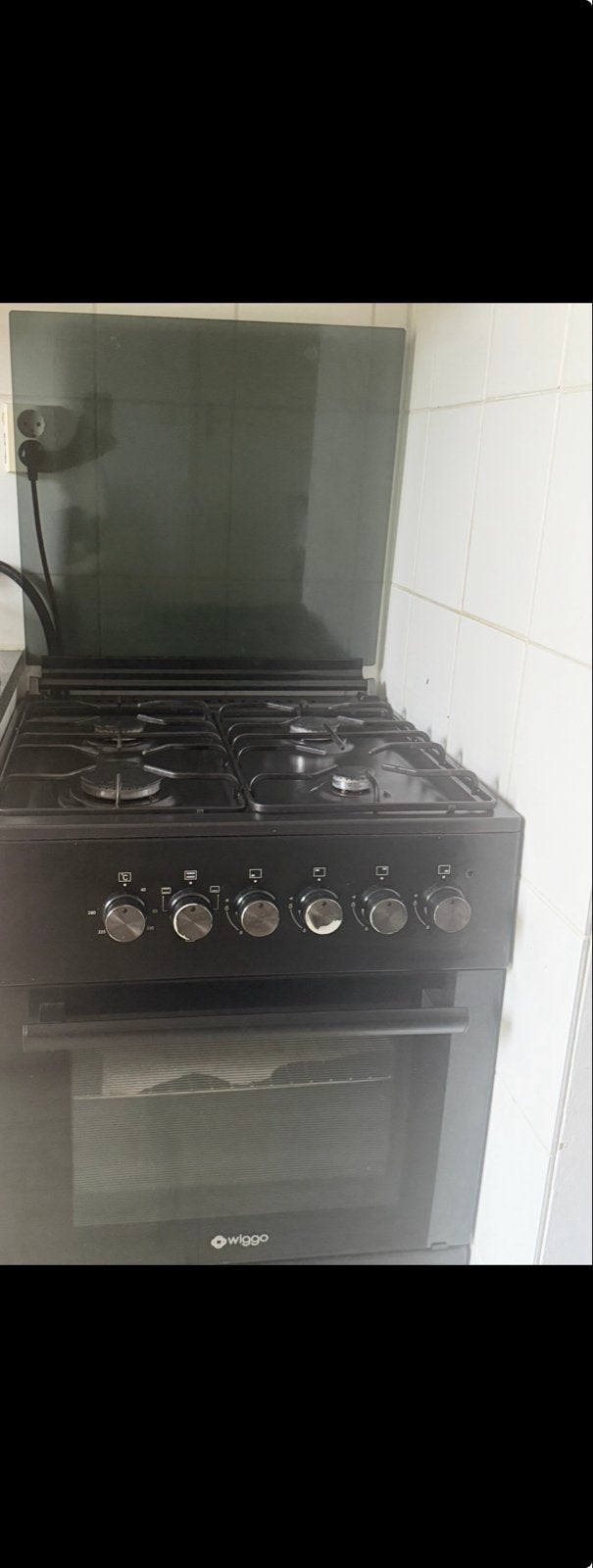 Wiggo Gasfornuis met Oven, Witgoed en Apparatuur, Fornuizen, Ophalen, Gebruikt, 60 cm of meer, 4 kookzones