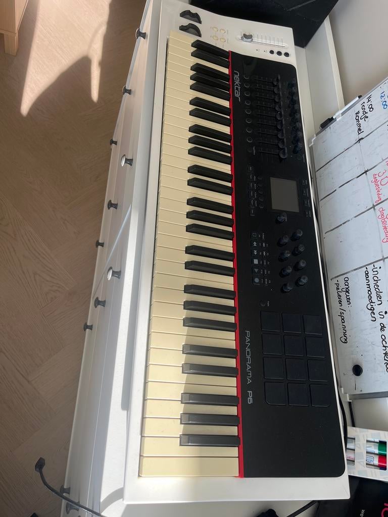 Nektar Panorama P6 MIDI Keyboard - Faders/Knoppen defect, Overige merken, Ophalen of Verzenden, Aanslaggevoelig, 61 toetsen