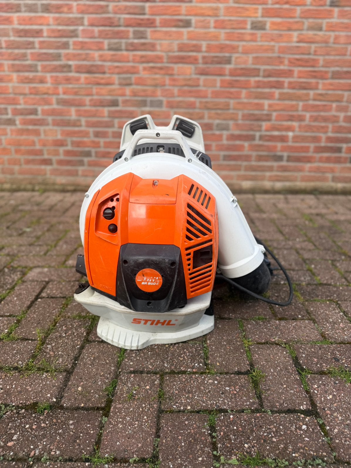 Stihl BR 800 Krachtige Bladblazer op Benzine, Tuin en Terras, Bladblazers, Ophalen, Gebruikt, Ruggedragen, Stihl