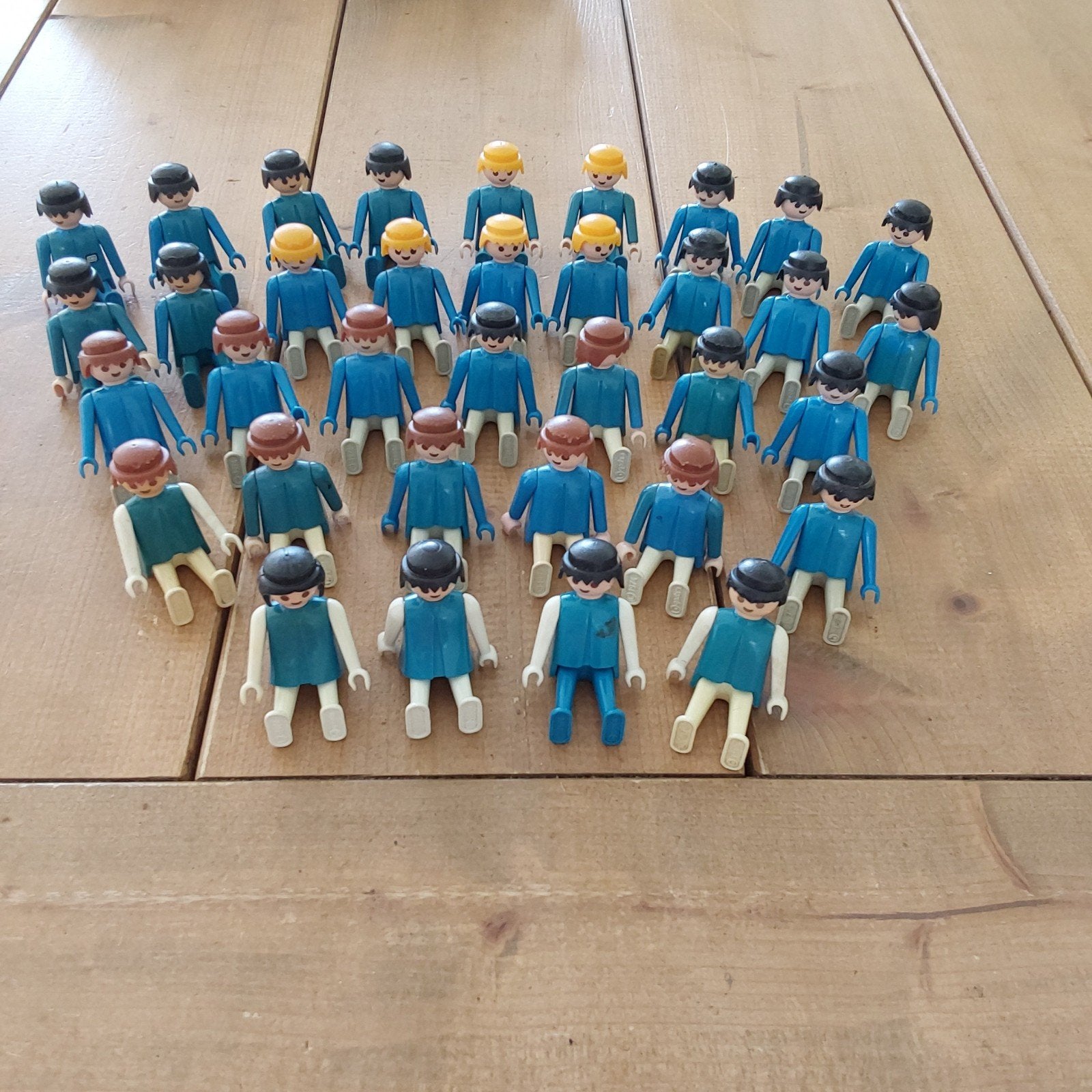 Vintage Playmobil Poppetjes 1974 - Bespeeld, Ophalen of Verzenden, Gebruikt, Losse onderdelen, Figuren