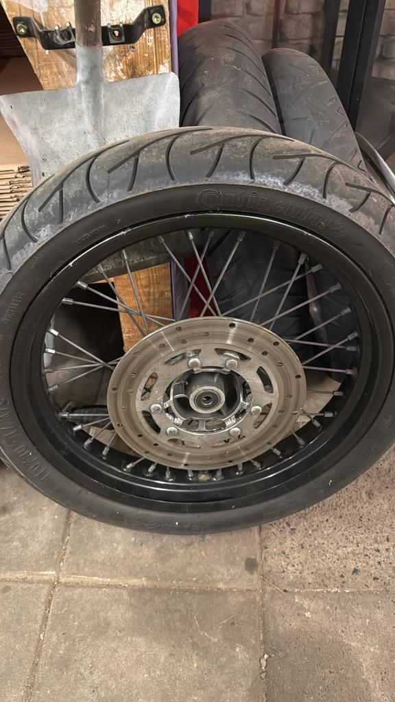 Derbi Xtreme Wielenset - Nette Zwarte Wielen 12mm As, Gebruikt, Derbi, Overige typen, Derbi