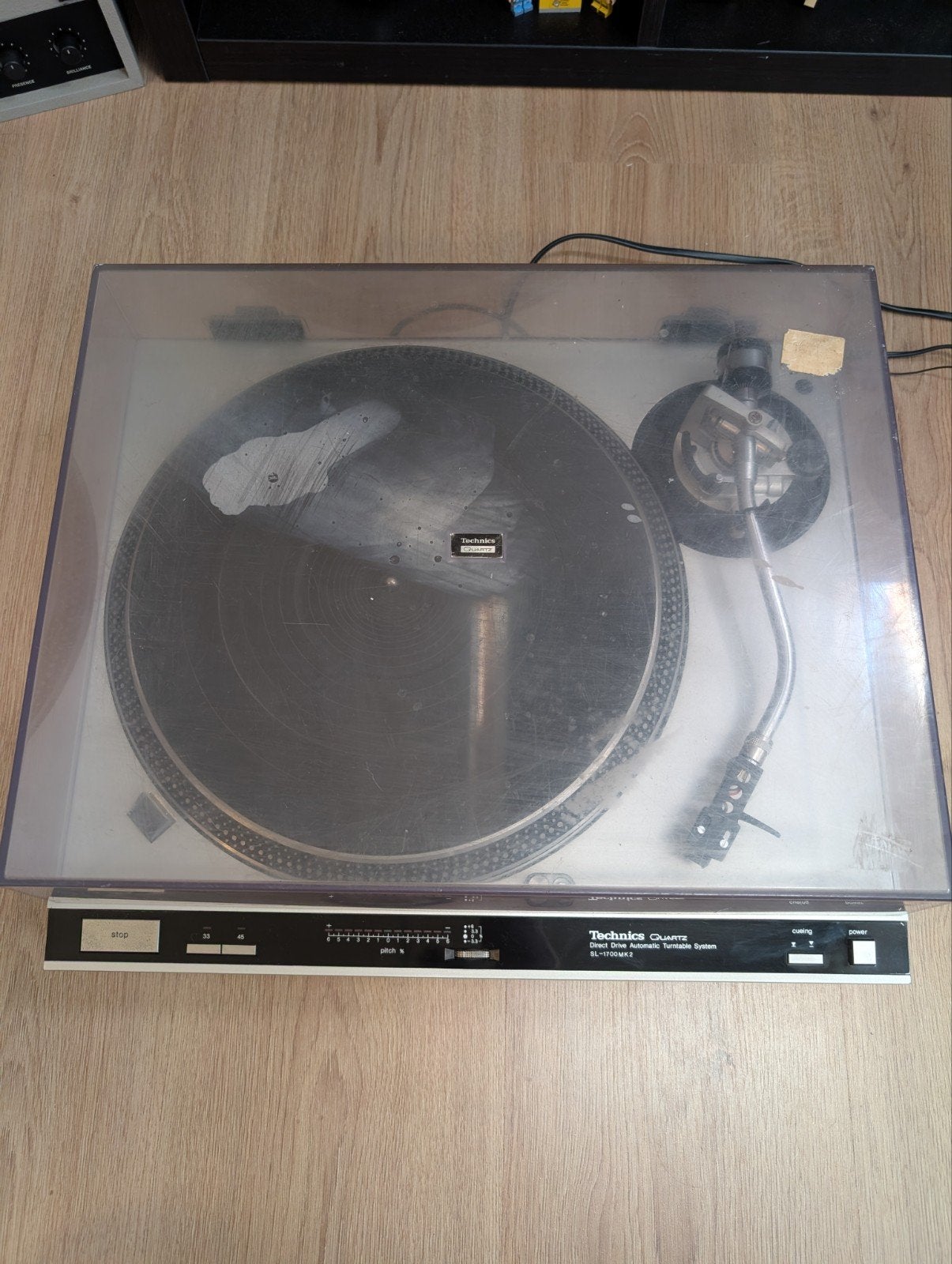 Technics SL-1700 MK2 – nette staat, volledig werkend, Gebruikt, Pitch-regelaar, Ophalen of Verzenden, Platenspeler