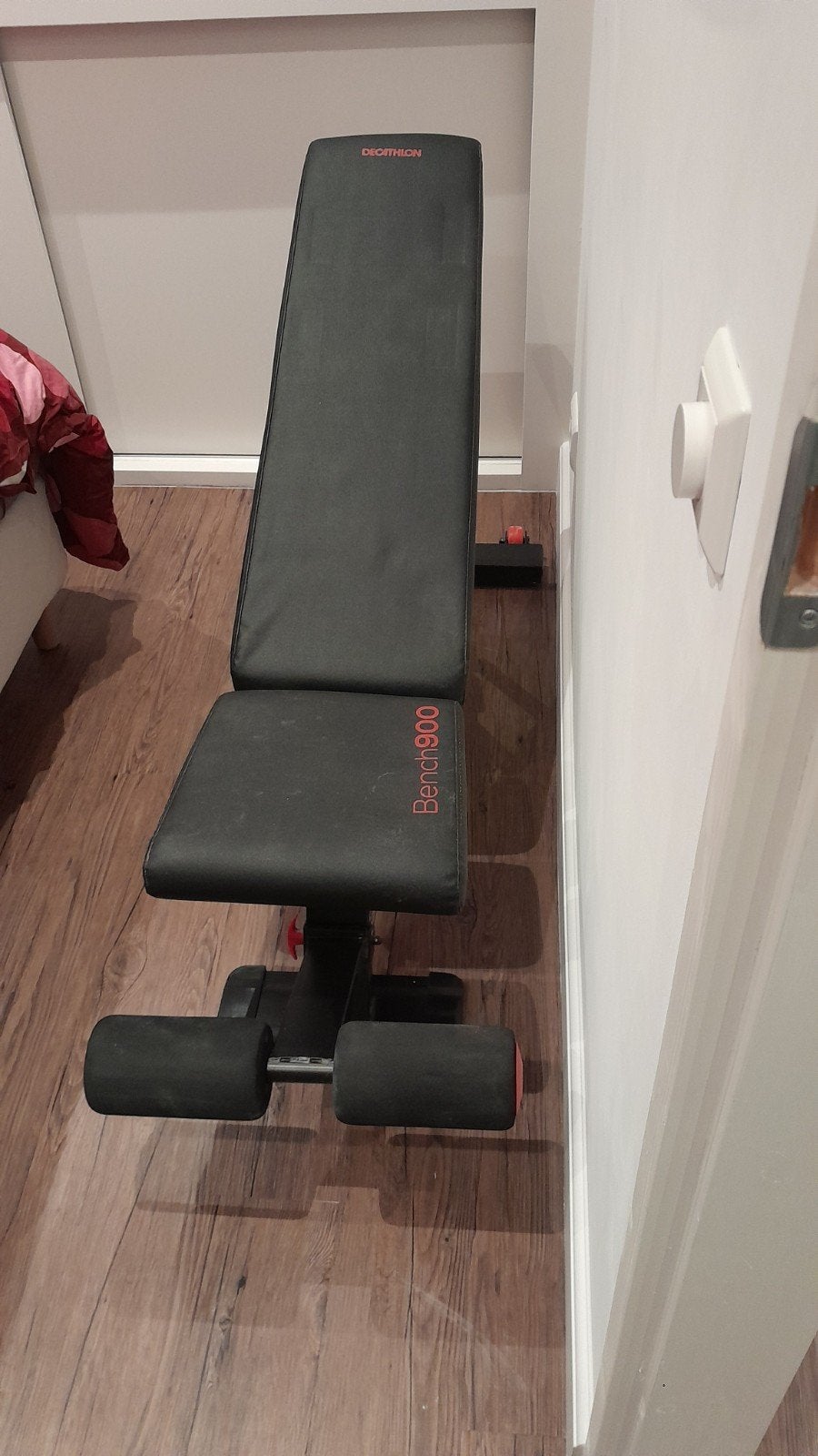 Fitnessbank halterbank, Sport en Fitness, Fitnessapparatuur, Ophalen, Zo goed als nieuw, Krachtstation