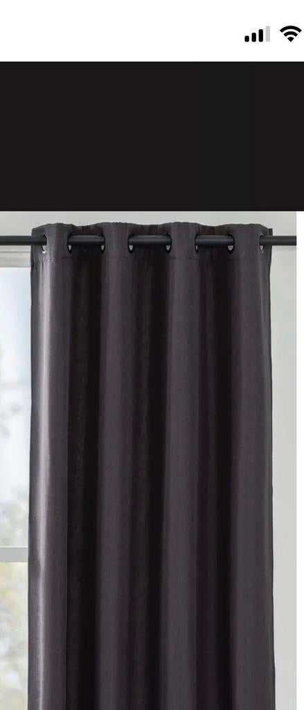Nieuwe gordijnen antraciet Leen Bakker 140x280cm, 100 tot 150 cm, 200 cm of meer, Nieuw, Ophalen of Verzenden