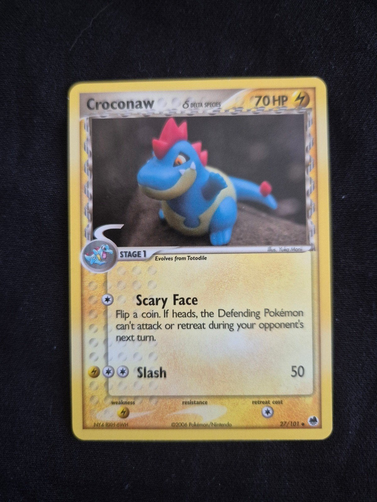 Croconaw (Delta Species) Uncommon EX Dragon Frontiers 27/101, Ophalen of Verzenden, Gebruikt