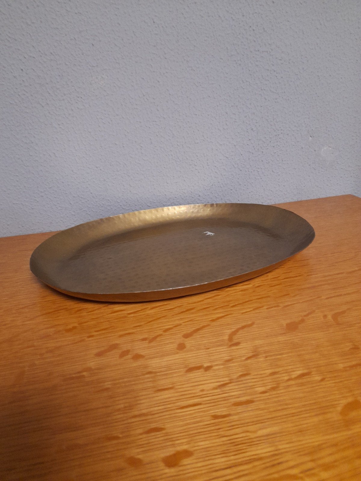 Leuk.goud kleurige schaal, Ophalen of Verzenden
