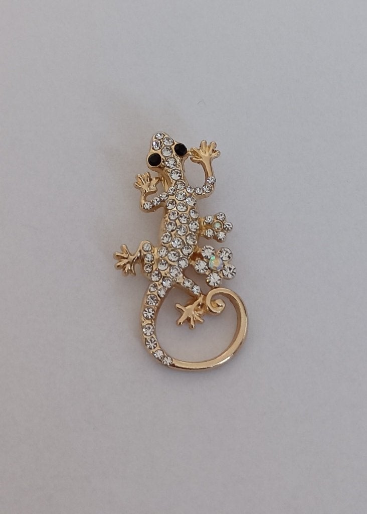 Hagedis broche, Overige materialen, 4 tot 7 cm, Overige kleuren, Nieuw