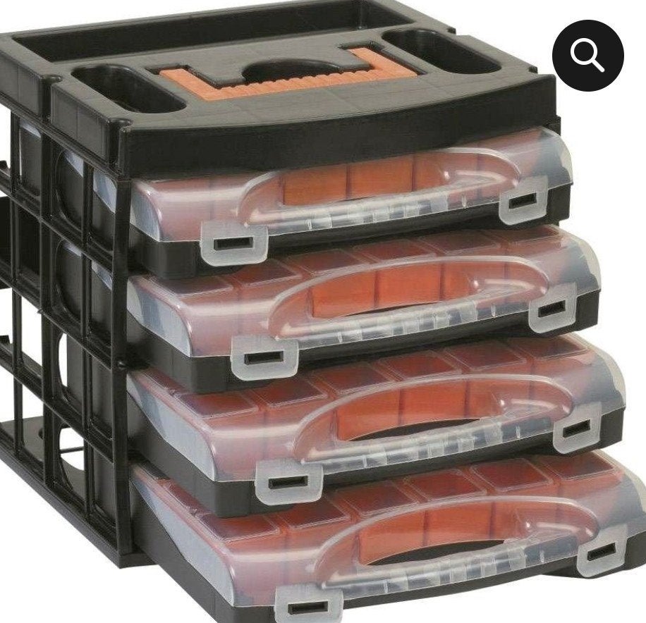 Sorteerkast met 4 sorteerkoffers met handgreep, ., Nieuw, Ophalen of Verzenden, .