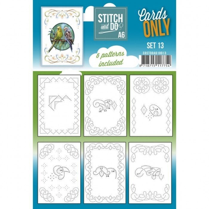 Stitch and Do A6 Cards only 13 en 6 verschillende oplegkaart, Blanco kaart of Basiskaart, ., Nieuw, Ophalen of Verzenden
