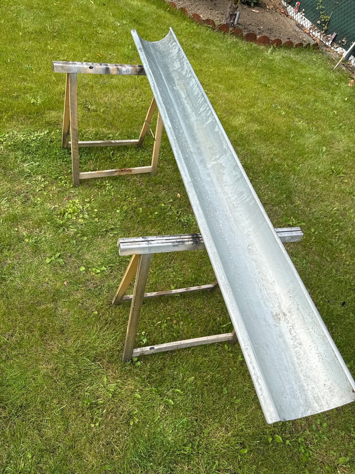 Zinken dakgoot - Duurzaam en weersbestendig, Doe-het-zelf en Verbouw, Gebruikt, 2 tot 4 meter, 60 tot 80 mm, Ophalen of Verzenden