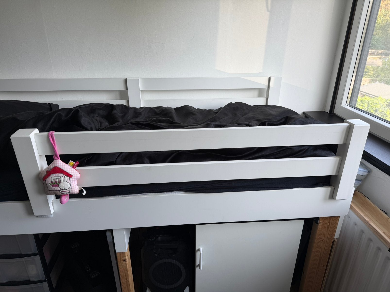 Bed hekjes (126 en 200 x 33 cm), Huis en Inrichting, Ophalen, Wit, Tweepersoons, 140 cm