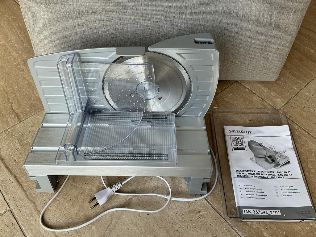 SilverCrest Elektrisch Snijapparaat SAS 120 C1, Witgoed en Apparatuur, Overige Witgoed en Apparatuur, Zo goed als nieuw, Ophalen