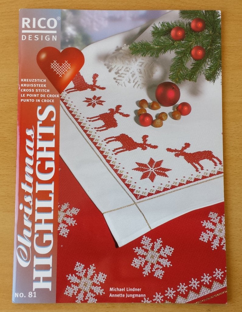Kerstmis - Rico Design - Christmas Highlights - nr.81, Patroon, Gebruikt, Ophalen of Verzenden, Handborduren