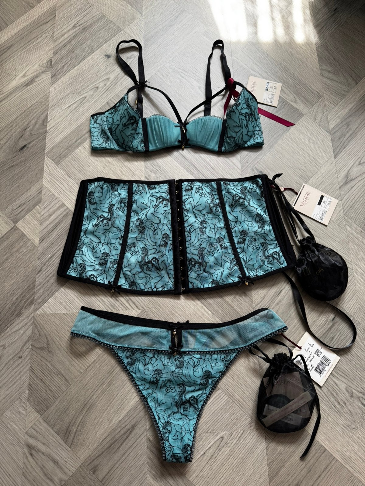 Lingerie setje 80 cup C 40/40, Kleding | Dames, Ondergoed en Lingerie, Verzenden, Setje