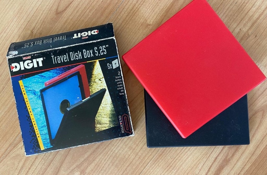 Retro DIGIT Travel Disk Box 5,25", Computers en Software, Ophalen of Verzenden, Zo goed als nieuw, Overige typen, Digit