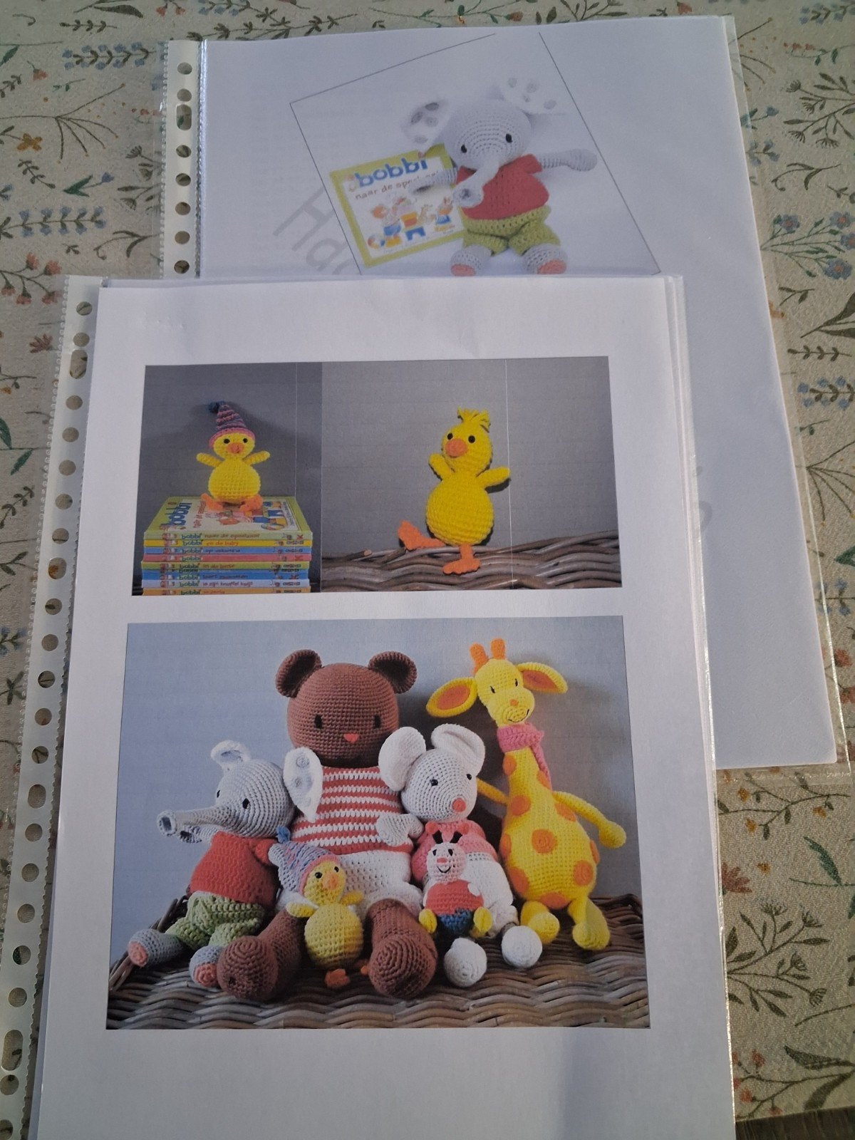 Haakpatroon: Eend, Giraf, Muis, Ollie, Bobbi Groot/Klein, St, Hobby en Vrije tijd, Ophalen of Verzenden, Nieuw, Haken, Patroon of Boek