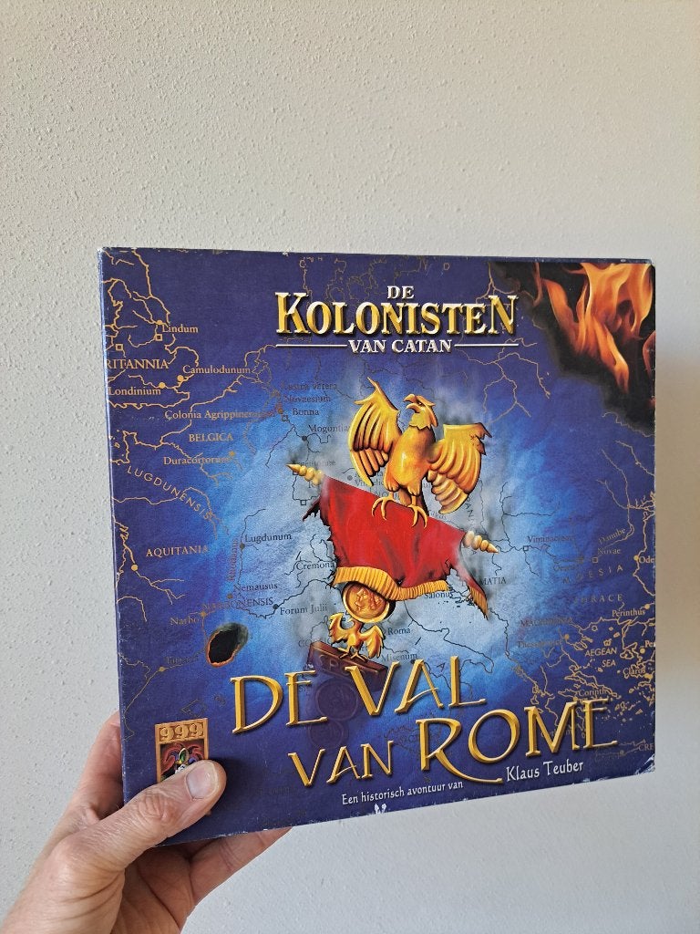 De Kolonisten van Catan De Val van Rome bordspel, Hobby en Vrije tijd, Ophalen of Verzenden, Zo goed als nieuw