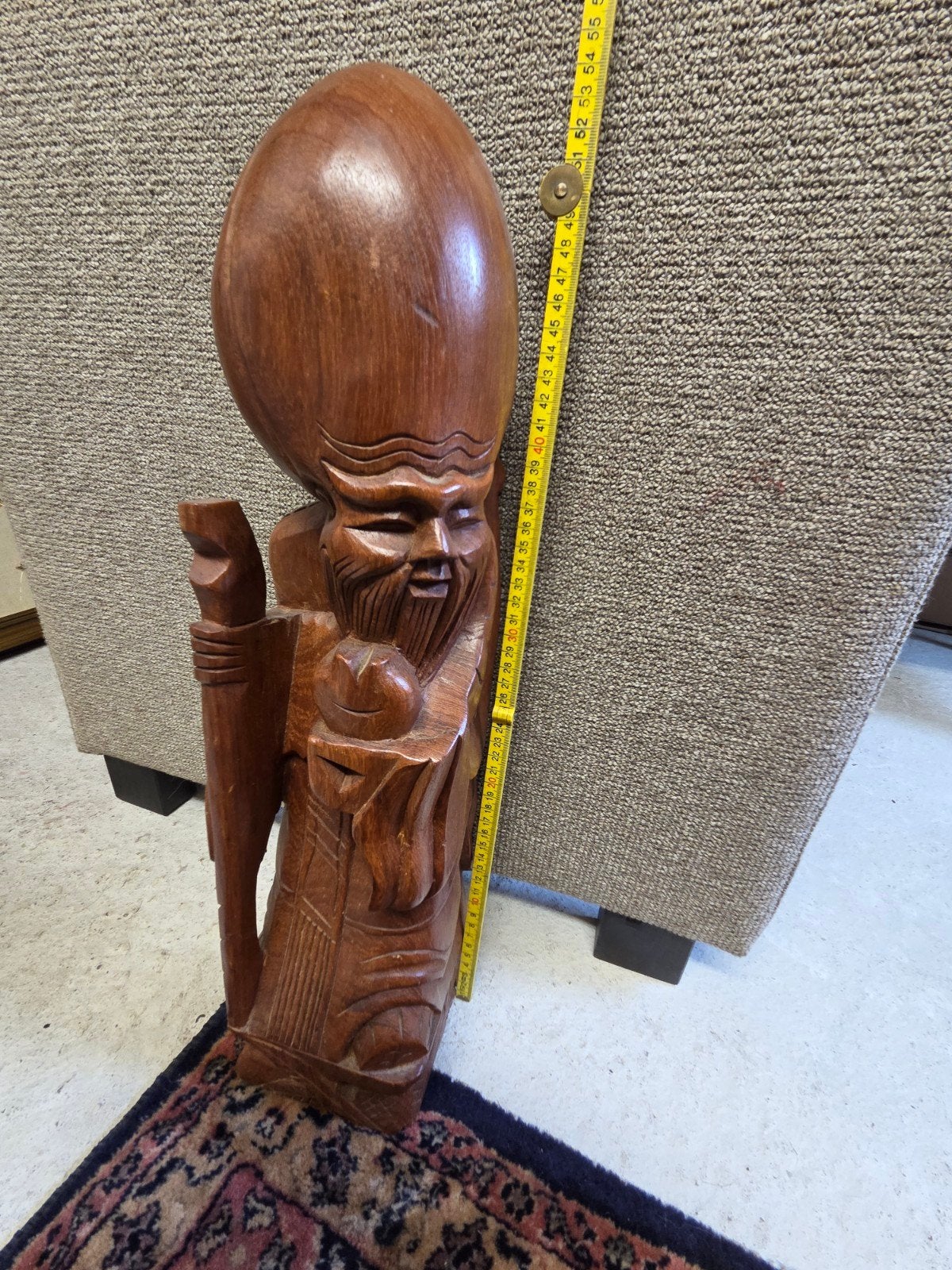 Handgemaakt houten beeld. Saou Lao, Antiek en Kunst, Ophalen, Hout, 50 - 100 cm, Religie