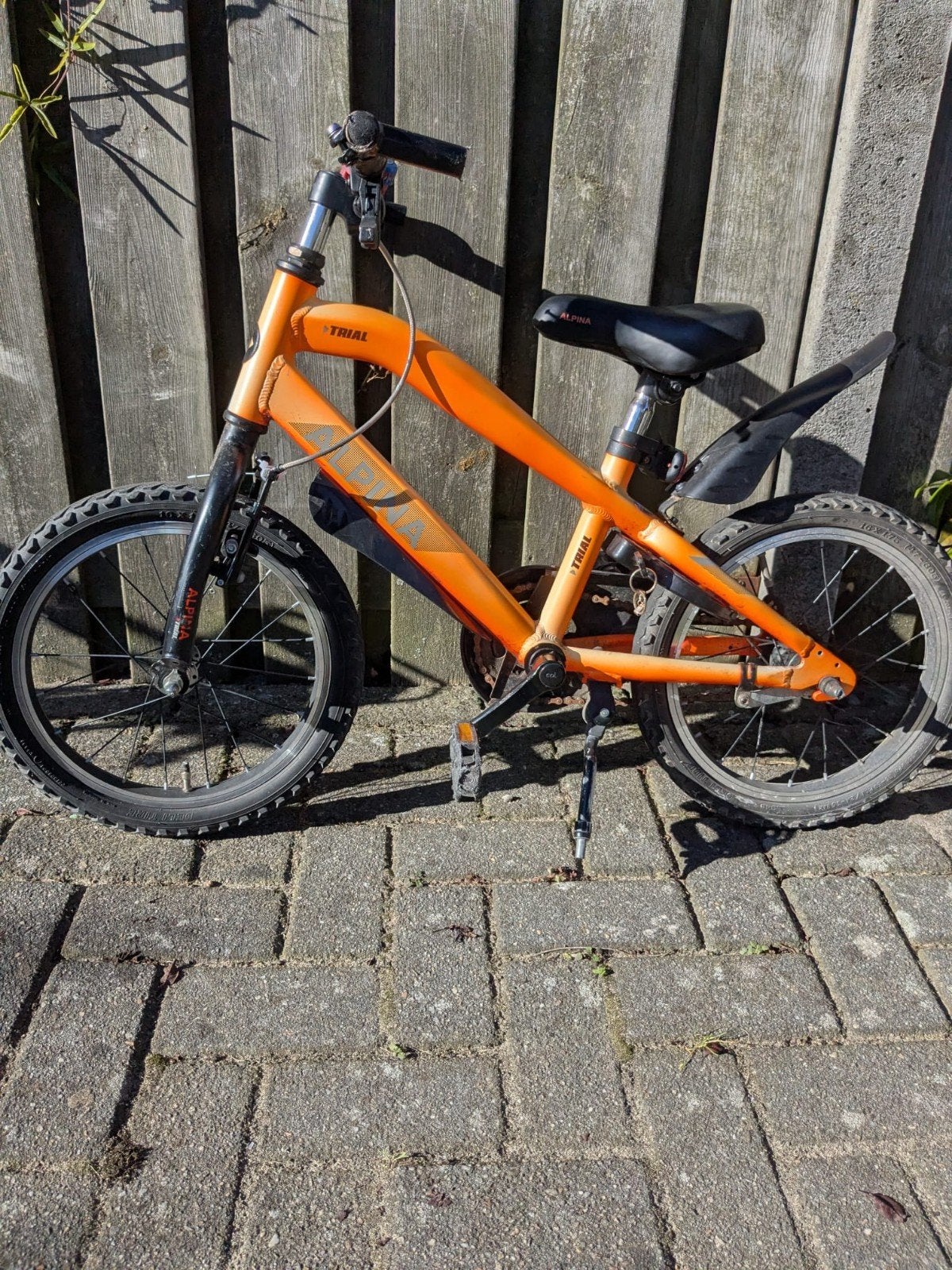 Alpina Trial Kinderfiets - Oranje - 16 inch, Ophalen, Gebruikt, 16 tot 20 inch, Alpina