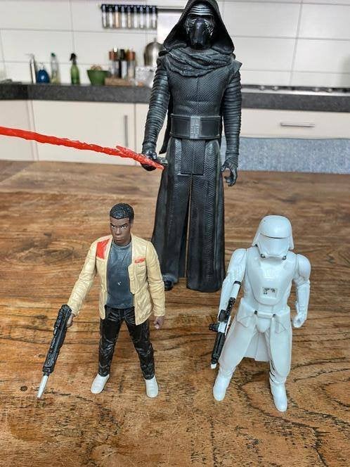 Storm trooper ,Finn en  Kylo Ren , Star Wars, Ophalen of Verzenden, Zo goed als nieuw, Actiefiguurtje