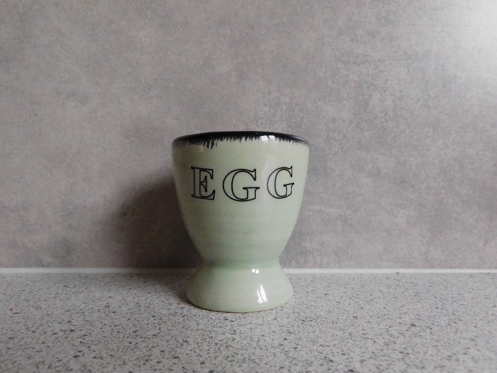 Eierdop Groen EGG, Huis en Inrichting, Keuken | Servies, Keramiek, Ophalen of Verzenden, Zo goed als nieuw, Overige stijlen