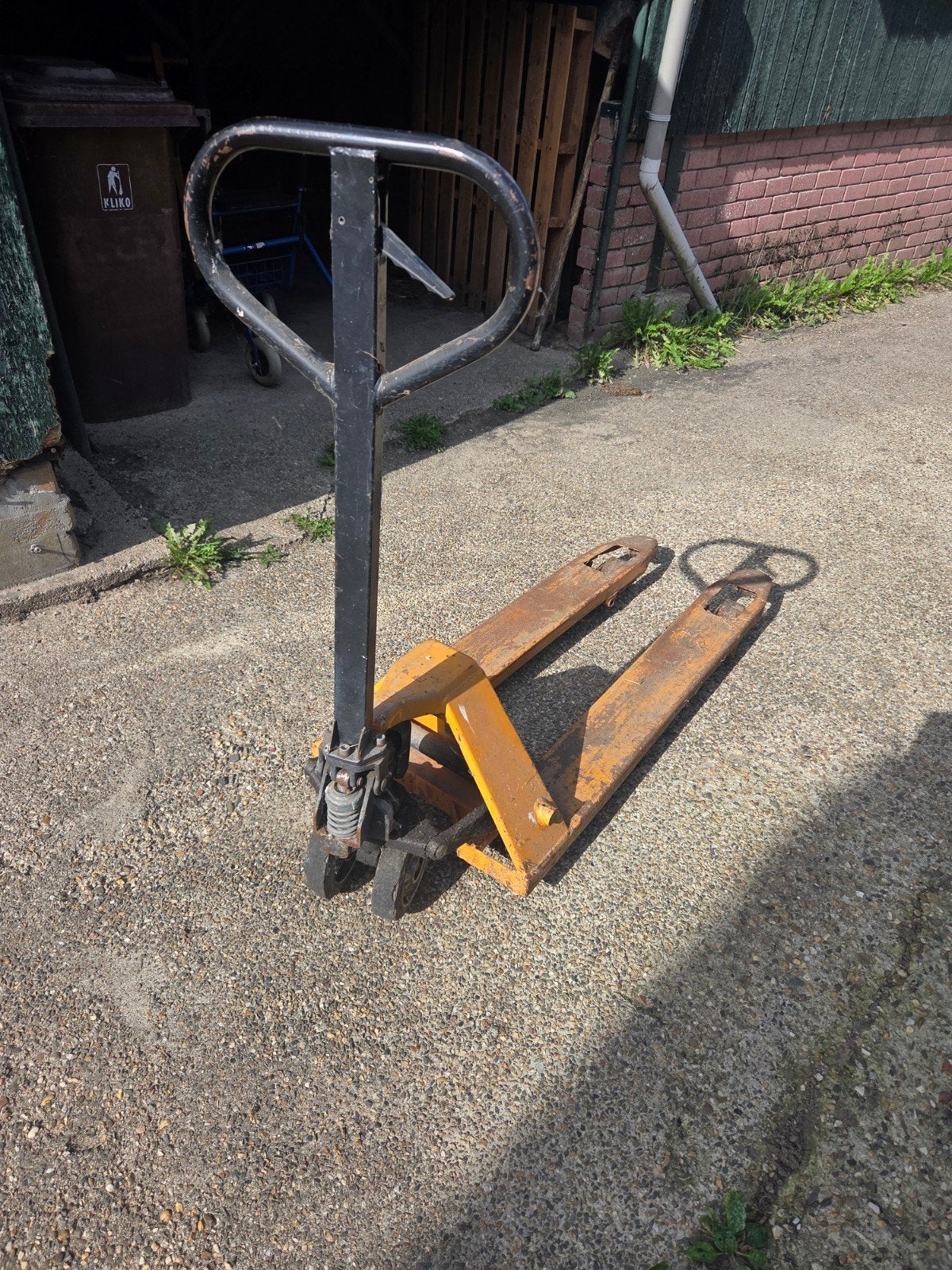 Pompwagen, Ophalen, Gebruikt, Transportkar