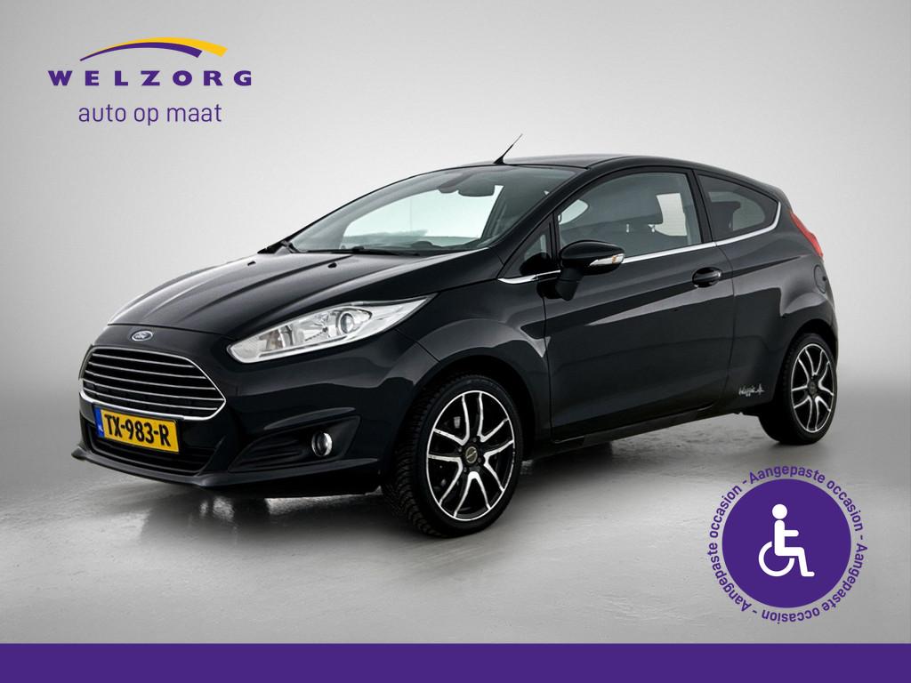 Ford Fiesta 1.0 EcoBoost Titanium Voorzien van Handgas en Be, Auto's, Zwart, Bedrijf, 1012 kg, Geïmporteerd