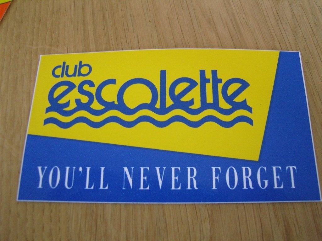 sticker club escolette - you'll never forget *, Ophalen, Zo goed als nieuw