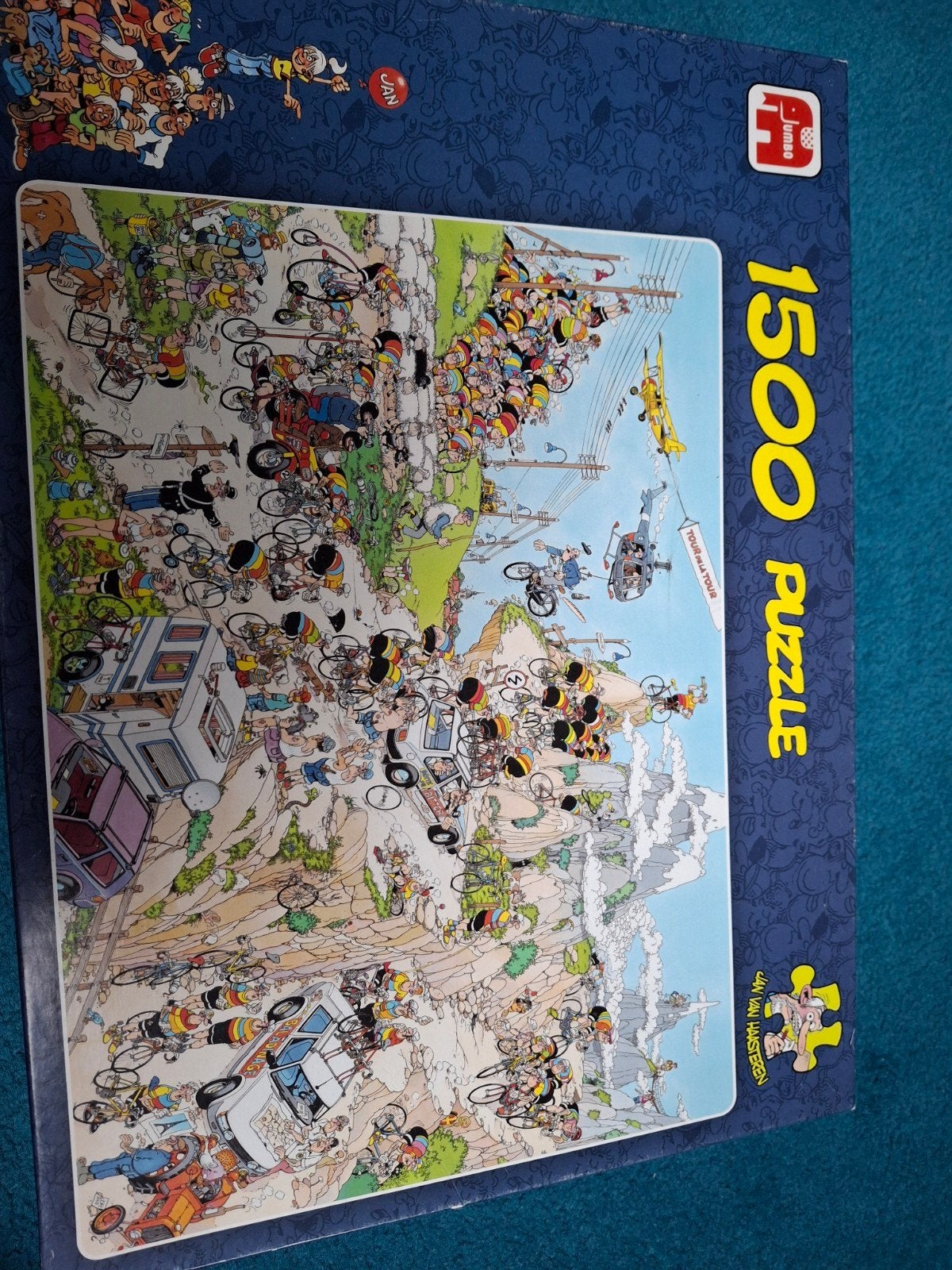 jan van Haasteren "tour de france" 1500st, Ophalen, 500 t/m 1500 stukjes, Zo goed als nieuw