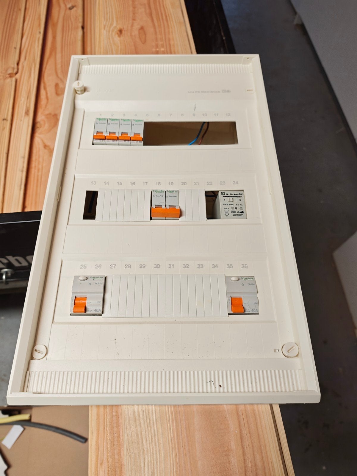 Groepenkast Schneider meterkast groepen kast, Ophalen, 30 tot 80 cm, Gebruikt, Schneider