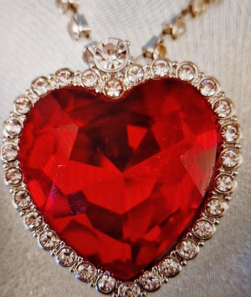 Rood hart ketting, Sieraden, Tassen en Uiterlijk, Kettingen, Nieuw, Ophalen of Verzenden, Verstelbaar, Rood