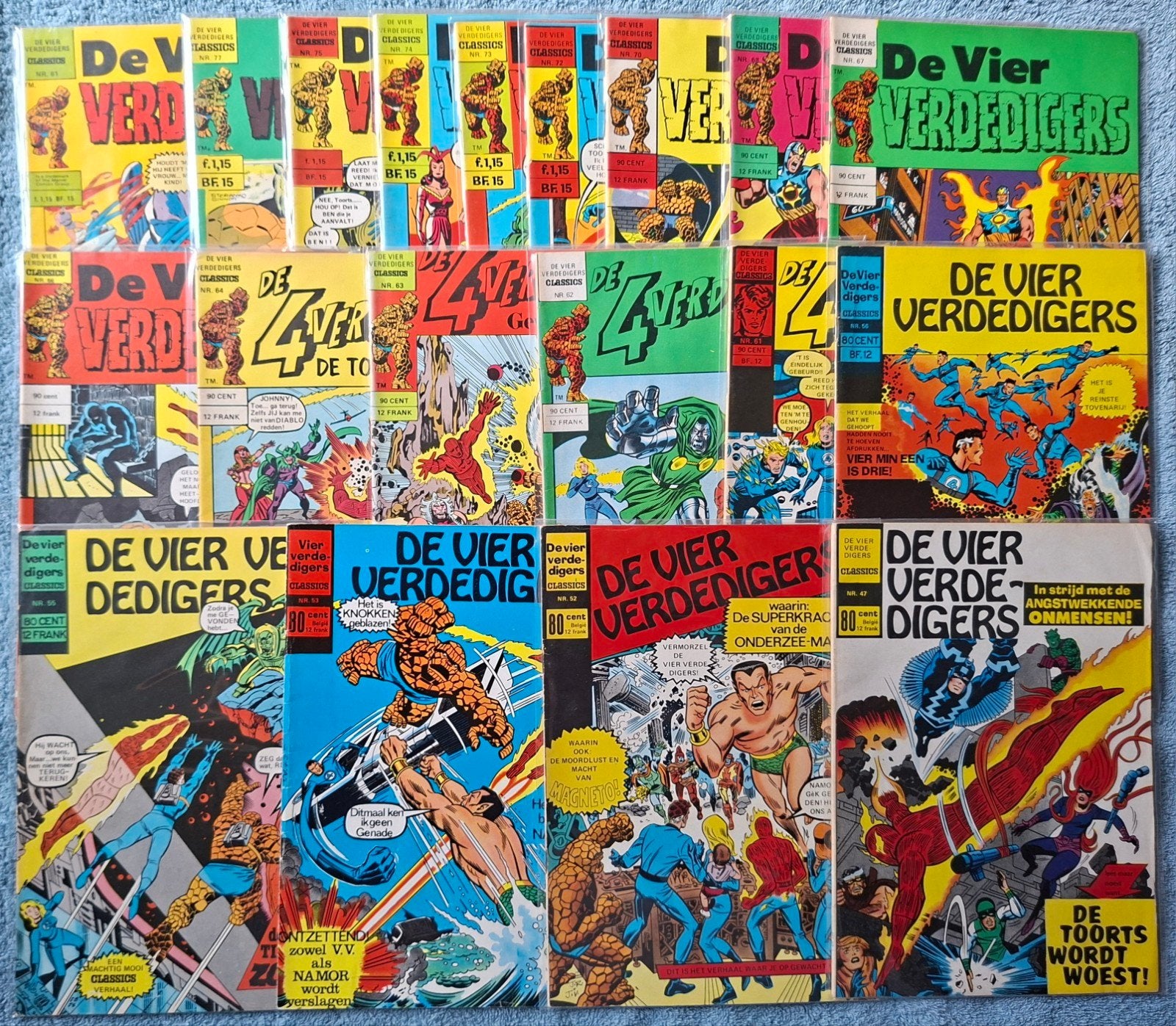 DE VIER VERDEDIGERS CLASSICS. 1971. 3.50 EURO PER STUK., Boeken, Meerdere comics, Ophalen of Verzenden, Gelezen, Europa
