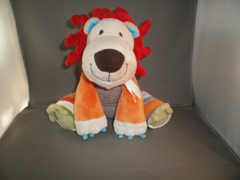 happy horse leeuw Lars velours gekleurd gebreide poten 24 cm, Overige karakters, Happy Horse, Wasbaar, Ophalen of Verzenden