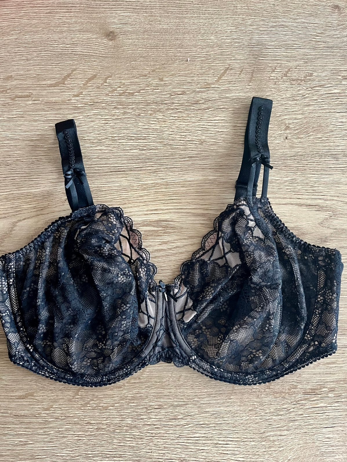 Prima donna 85E full cup zwart huid kant, Zwart, Ophalen of Verzenden, BH