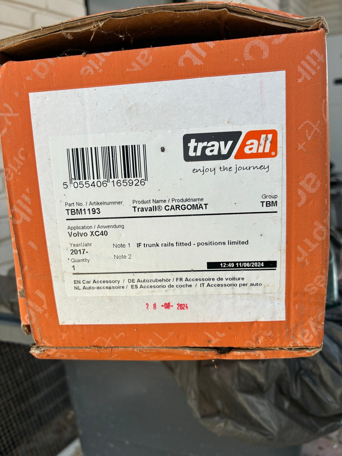 Nieuwe Travall kofferbakmat voor Volvo XC40 (vanaf 2017), Ophalen of Verzenden, Nieuw