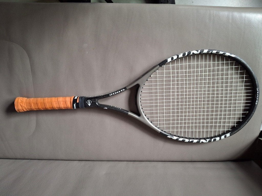 tennisracket dunlop 200 G, Sport en Fitness, Tennis, Gebruikt, L4, Ophalen of Verzenden, Racket