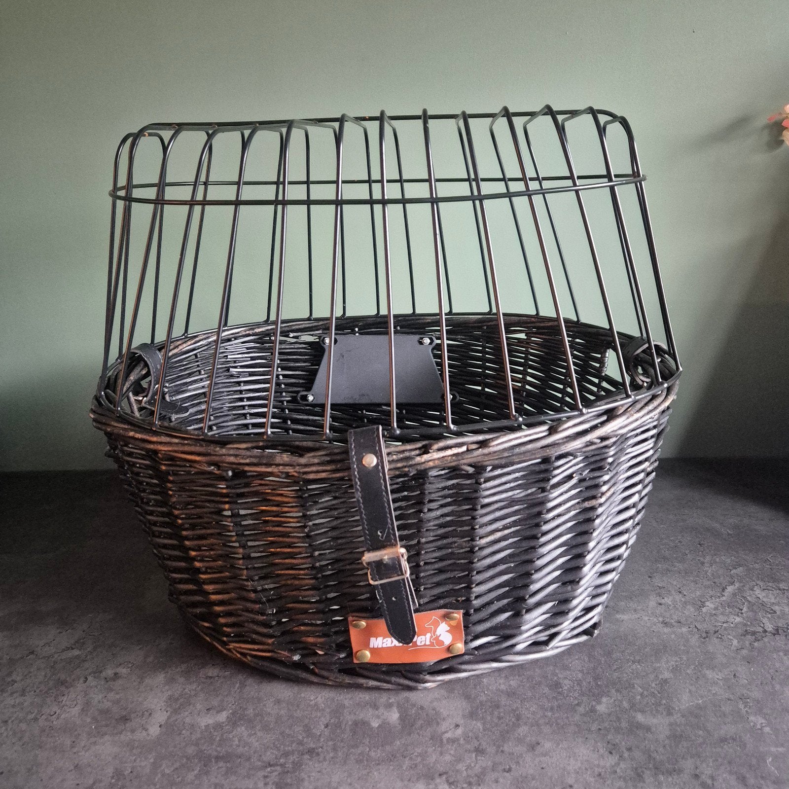 Honden fietsmandje, Ophalen, Gebruikt, Riet