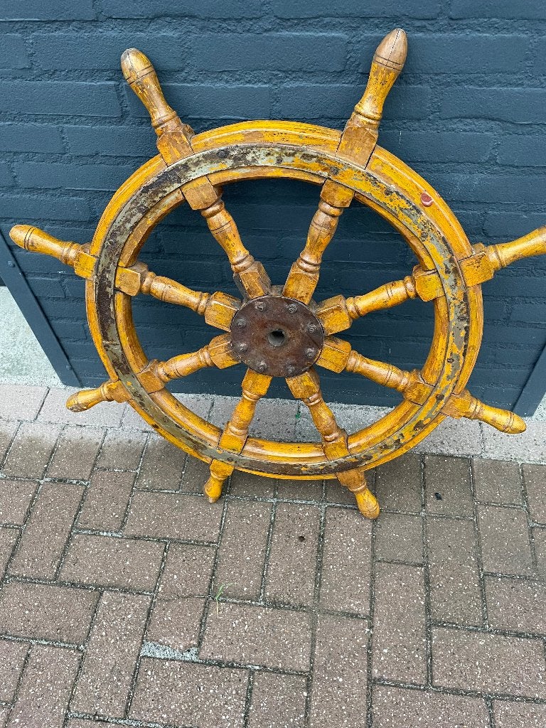 houten roer scheeps roer, Ophalen, Gebruikt, Overige typen, Zeilboot of Motorboot