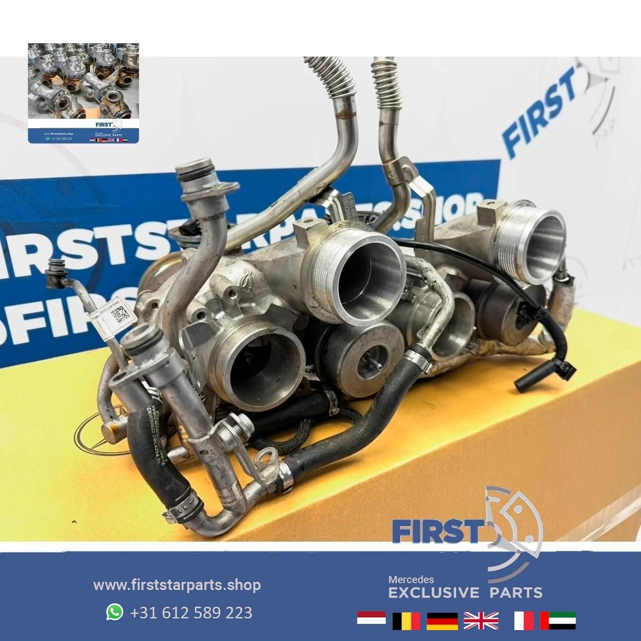 A1770900080 TURBO M177 C63 GLC63 E63 GT63 GTS GTR S63 G63 GL, Auto-onderdelen, Motor en Toebehoren, Gebruikt, -, Ophalen of Verzenden