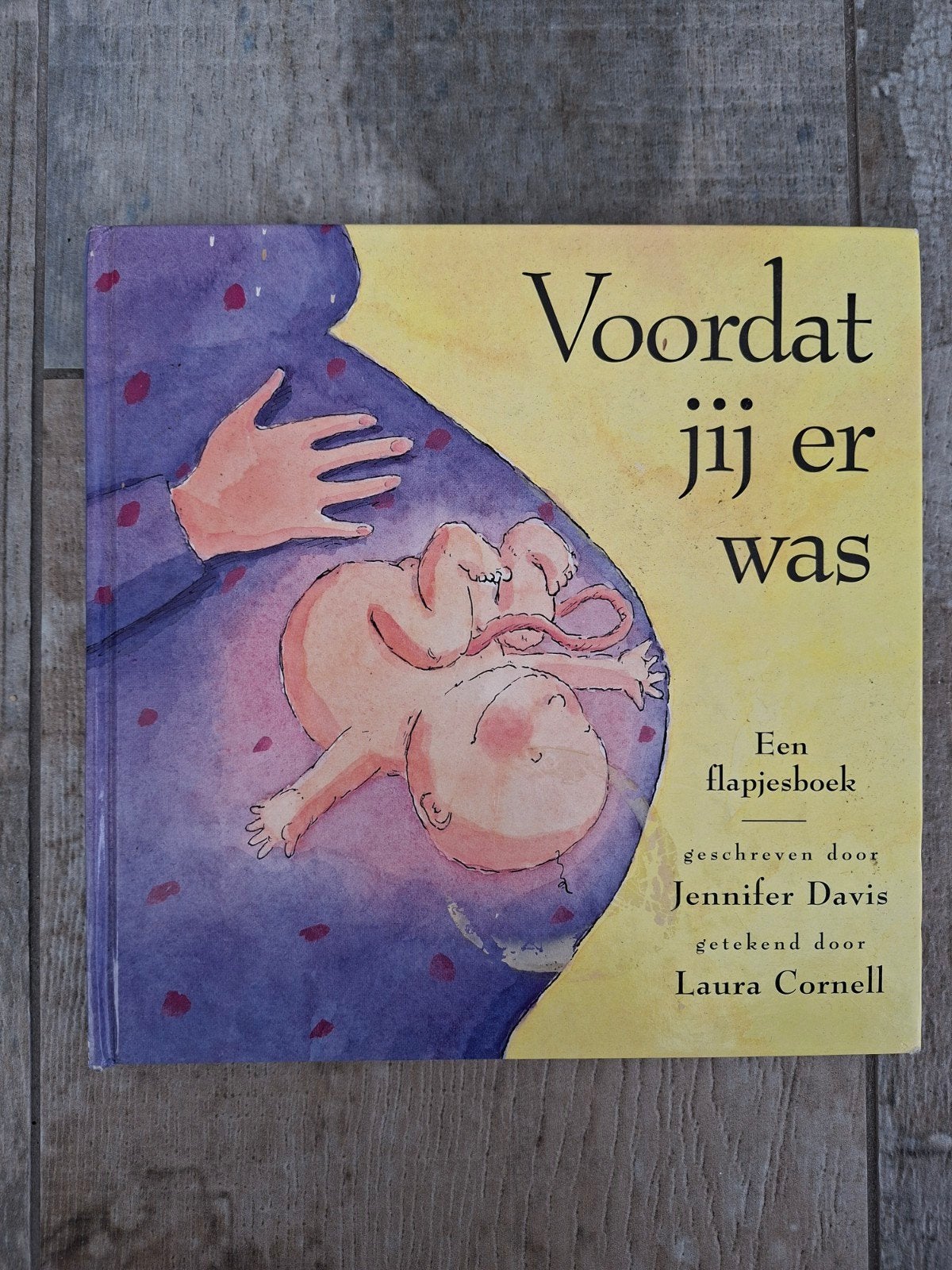 Voordat jij er was - Een flapjesboek over zwangerschap, Boeken, Ophalen of Verzenden, Gelezen, Zwangerschap en Bevalling, Jennifer Davis