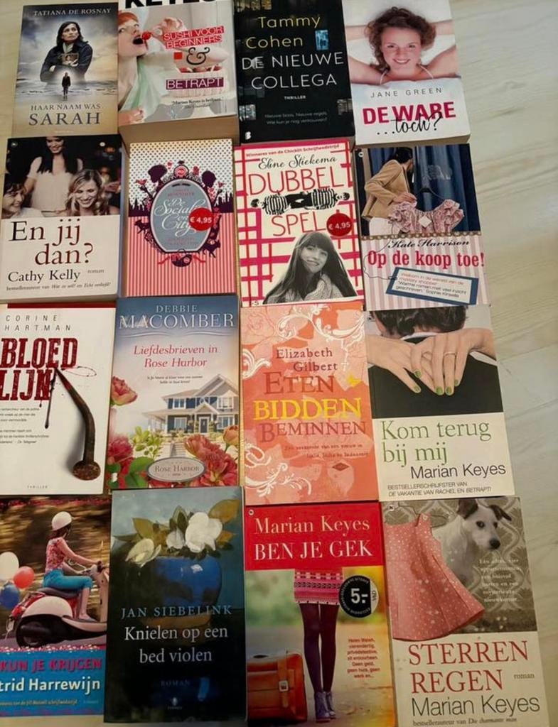 16 boeken trillers en feelgood boeken, Ophalen of Verzenden, Zo goed als nieuw