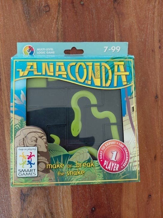 SmartGames Anaconda: Logisch Denkspel voor 1 Speler, Ophalen of Verzenden, 10 tot 50 stukjes, Zo goed als nieuw
