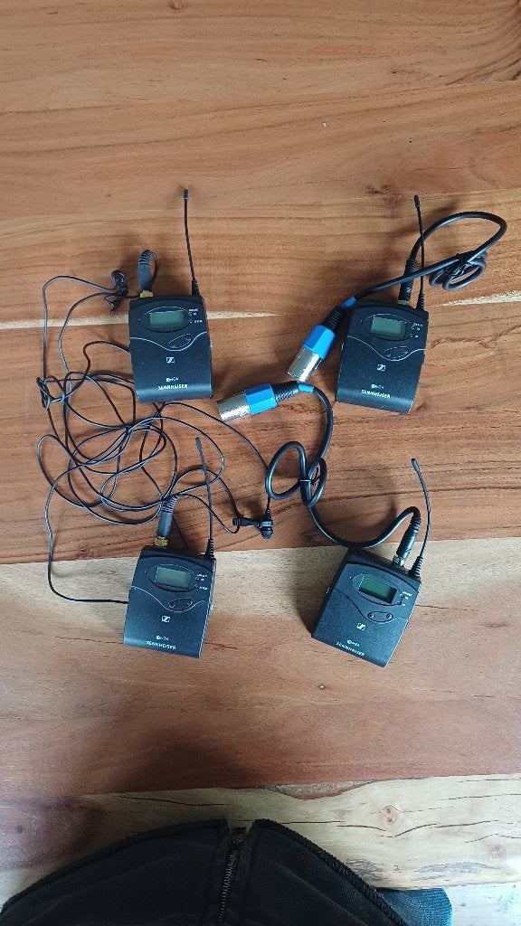 Sennheiser SK 100 G4 Draadloze Microfoon Set (4 stuks), Muziek en Instrumenten, Microfoons, Ophalen of Verzenden, Zo goed als nieuw