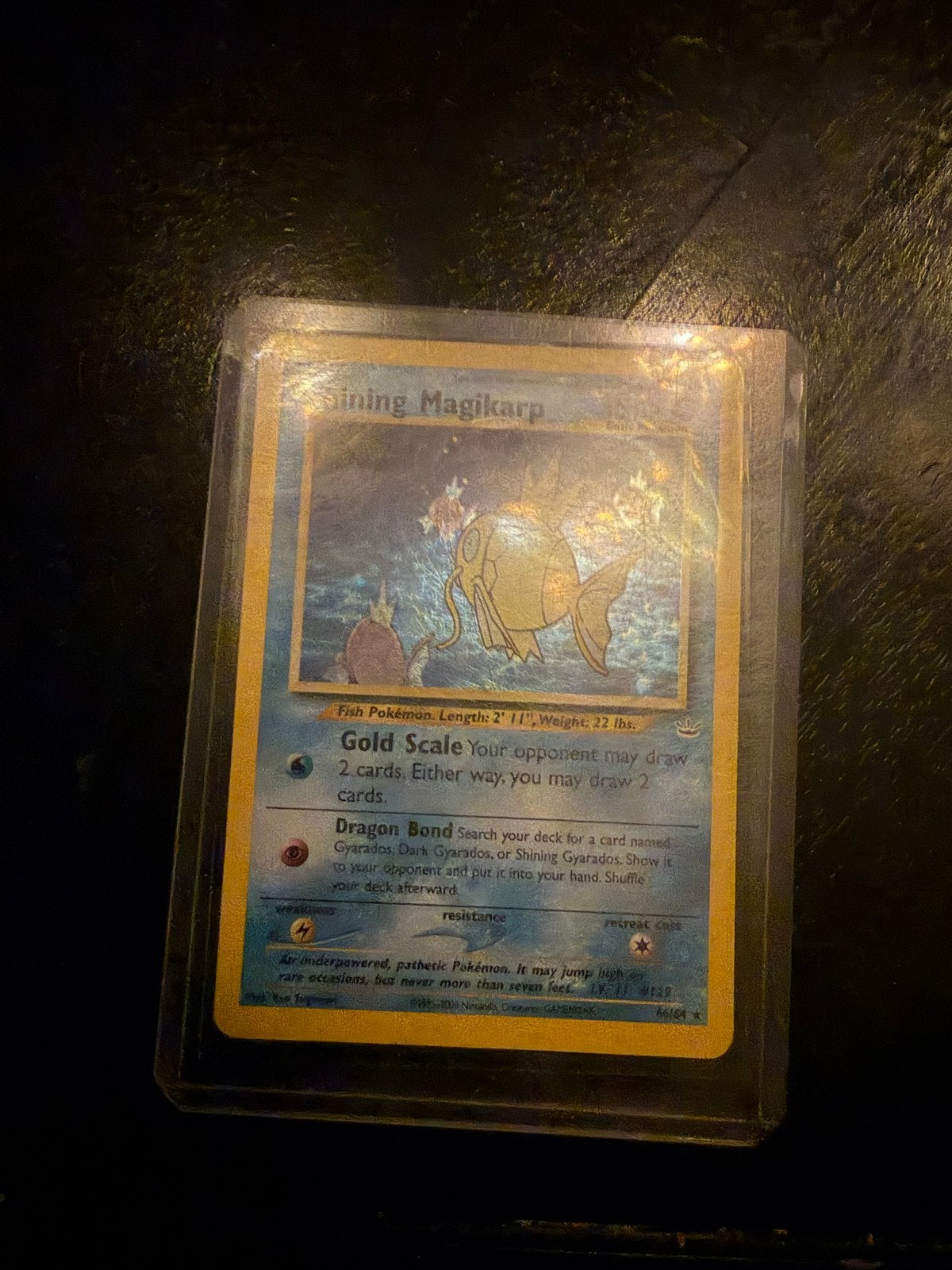 Pokémon Shining Magikarp (Neo Revelation 66/64) - Zeldzaam!, Ophalen, Gebruikt, Losse kaart, Foil