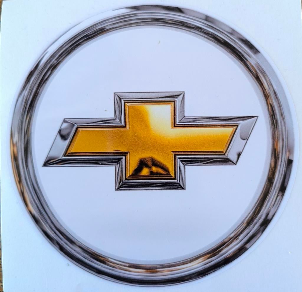 Chevrolet logo sticker 13 cm, Ophalen of Verzenden