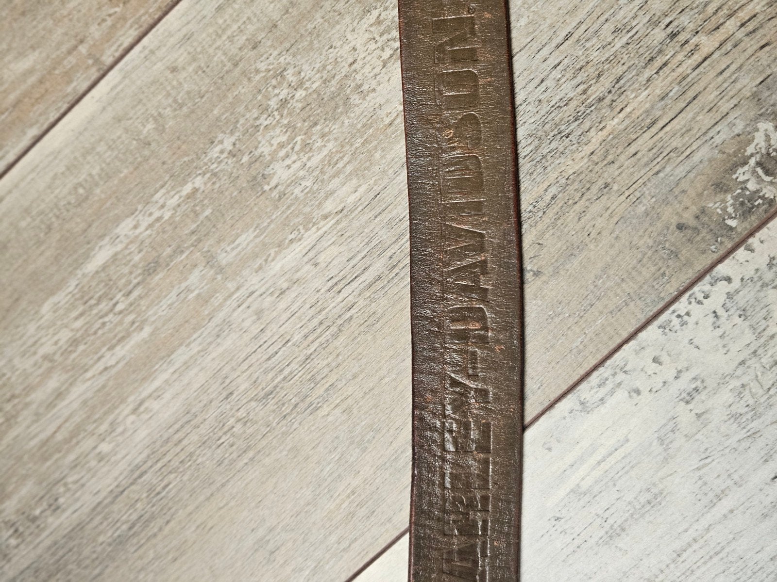 Harley Davidson Leren Riem - Bruin, Bruin, Echt leder, Harley Davidson, Riem of Ceintuur